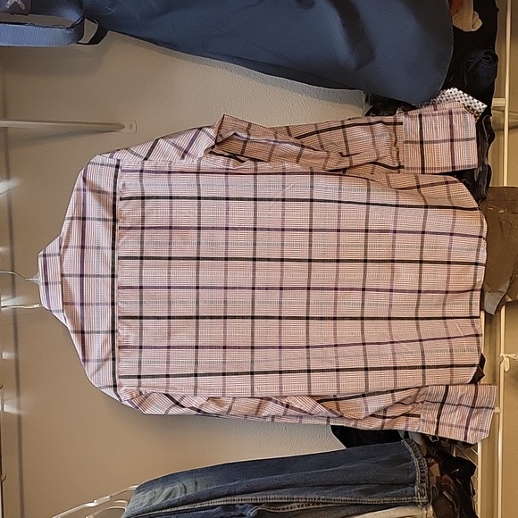 Stacy Adam's dress shirt with French cuff and button hider - Picture 2 of 3